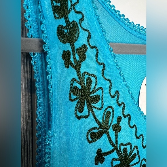 286. Ace Fashion Print Umbrella Multicolor Sleeveless Dress O/S - Picture 8 of 8